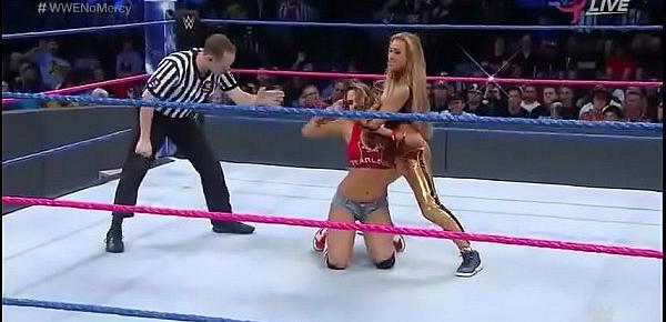  Nikki Bella vs Carmella. No Mercy 2016.